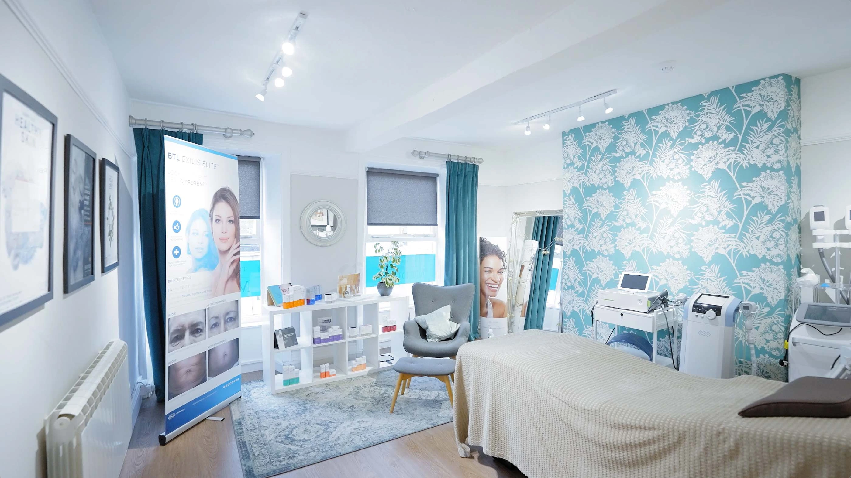 The_Face_&_Body_MediSpa_Website_Face_Treatment_Room Clean and professional treatment room at the Face & Body MediSpa in Holmfirth, West Workshire