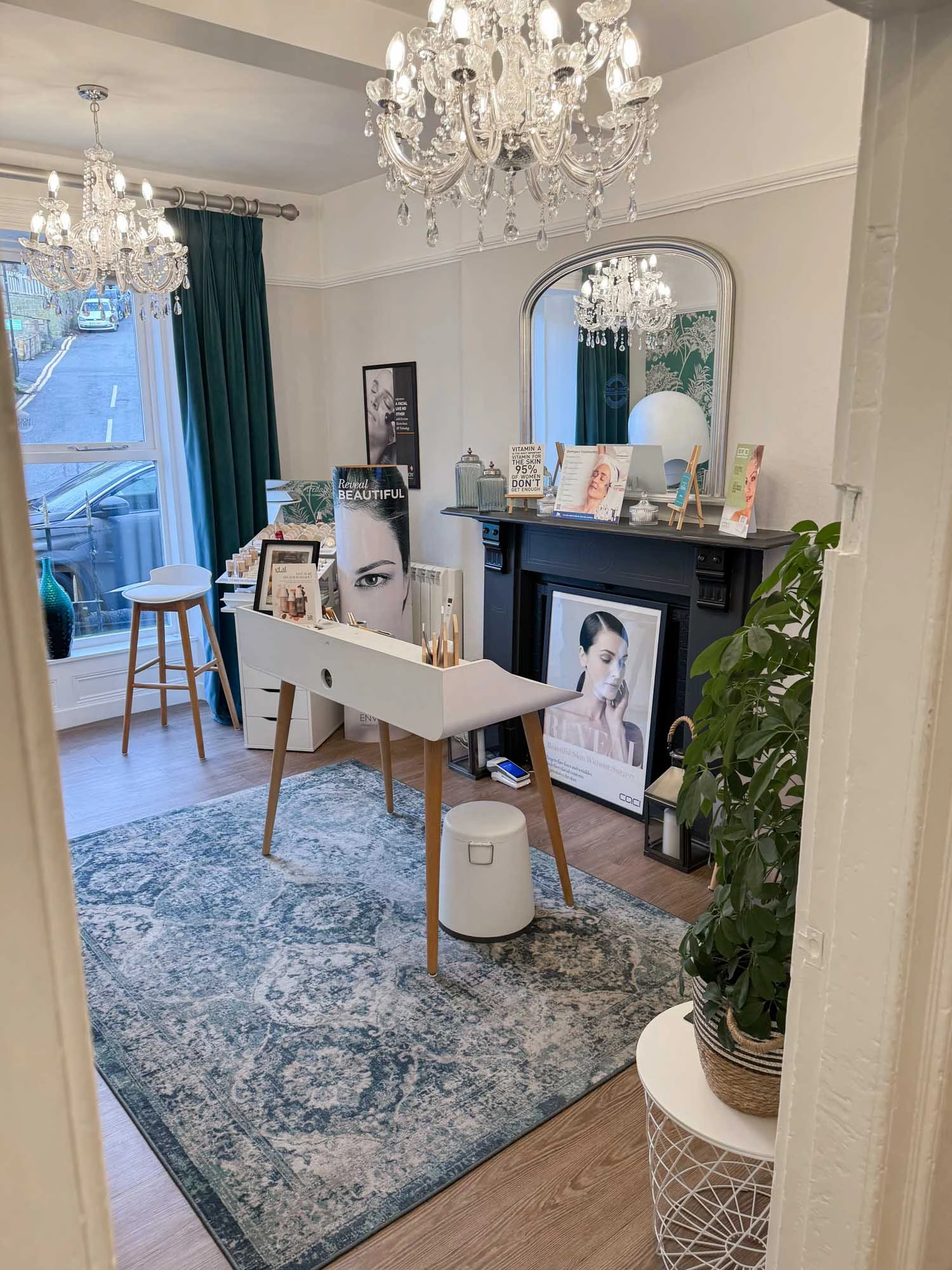 The_Face_&_Body_MediSpa_Website_Clinic-3 Clean and professional reception area at the Face & Body MediSpa in Holmfirth, West Workshire